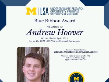 2021 UROP Spring Symposium Blue Ribbon IG 1 